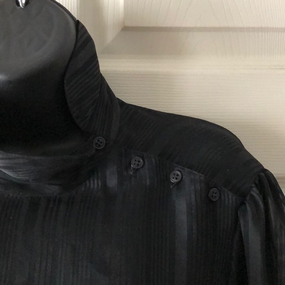 Vintage sheer high collar blouse - Picture 2 of 3